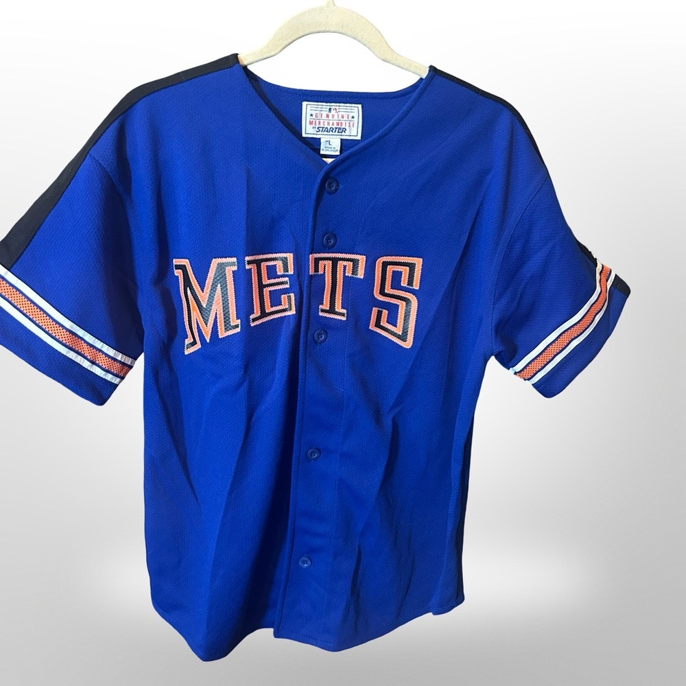 Vintage 90’s Starter Mets Jersey – Kids L / or could fit as Women’s S ⚾💙⚾🧡